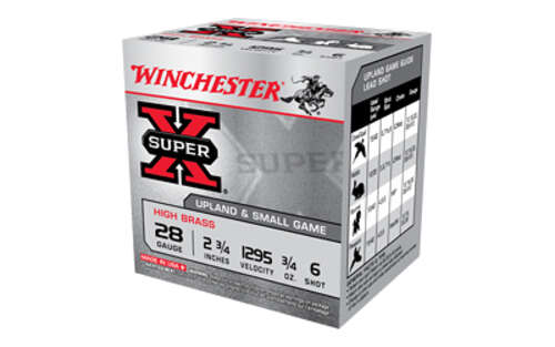 Ammunition Winchester Ammunition Super X 28Gauge WIN SPR-X UPLD 28GA 2.75" #6 25/250